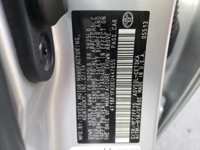 2014 TOYOTA CAMRY L/SE 4T1BF1FK0EU447655
