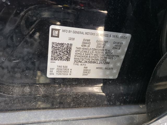 2019 CHEVROLET TRAX LS 3GNCJKSB8KL257294
