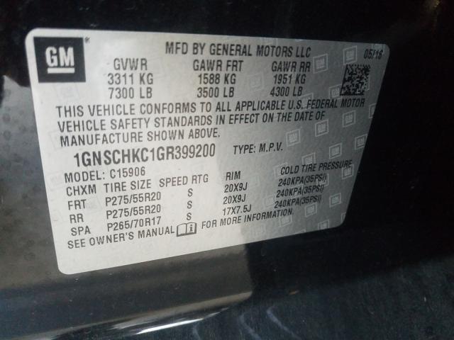 2016 CHEVROLET SUBURBAN C 1GNSCHKC1GR399200