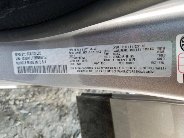 2021 RAM 1500 REBEL - 1C6SRFLT7MN565157