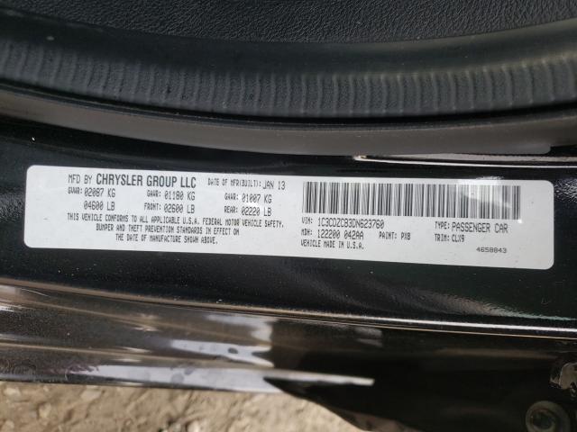 2013 DODGE AVENGER SX 1C3CDZCB3DN623760