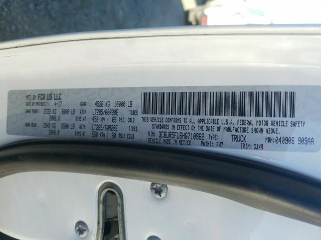 2017 RAM 2500 LARAM 3C6UR5FL6HG710962