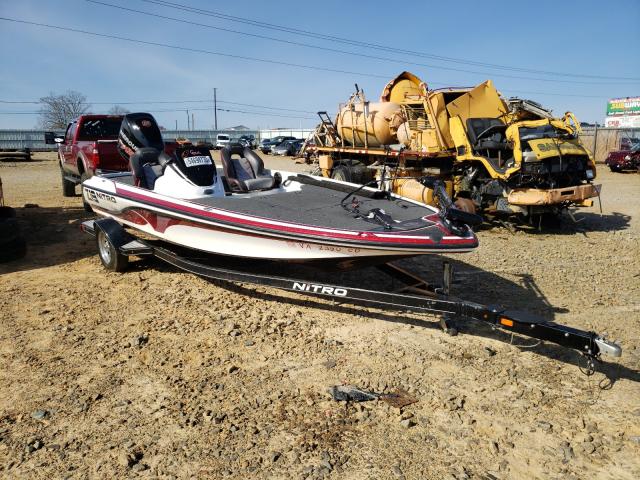 Salvage boats for sale at Chatham, VA auction: 2017 Nitrous BOAT&TRLR