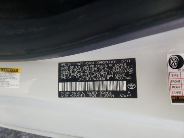 2012 TOYOTA SCION IQ JTNJJXB07CJ013619