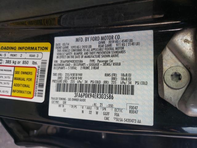 2014 FORD FUSION TIT 3FA6P0K94ER303586