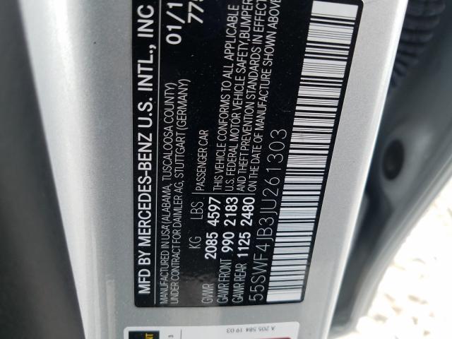 2018 MERCEDES-BENZ C 300 55SWF4JB3JU261303
