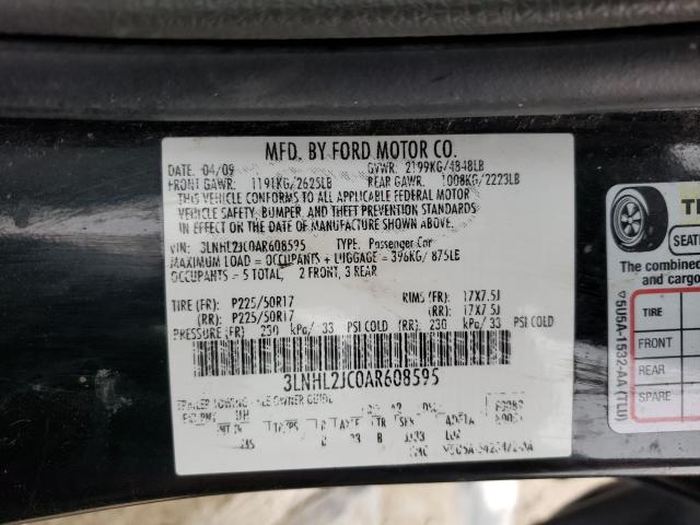 2010 LINCOLN MKZ 3LNHL2JC0AR608595