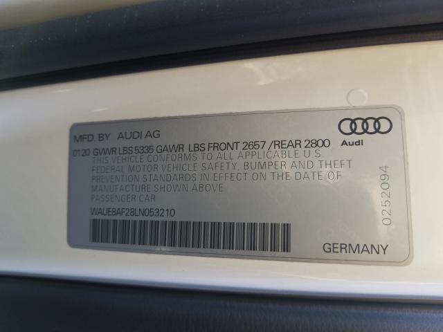 2020 AUDI A6 PREMIUM WAUE8AF28LN053210