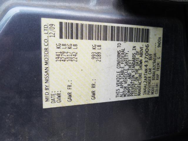 2010 NISSAN ALTIMA BAS 1N4AL2AP7AN437006