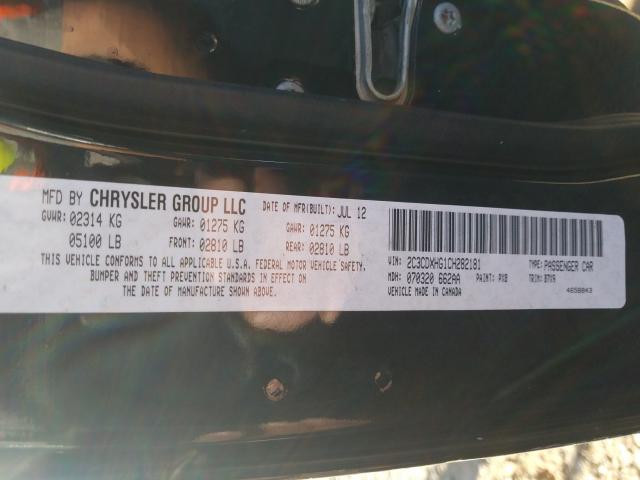 2012 DODGE CHARGER SX 2C3CDXHG1CH282181