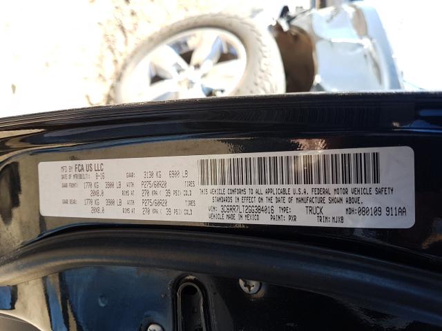 2016 RAM 1500 SLT 3C6RR7LT2GG384016