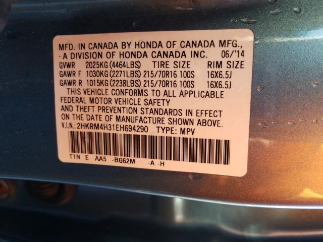 2014 HONDA CR-V LX 2HKRM4H31EH694290