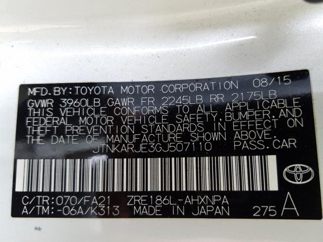 2016 TOYOTA SCION IM JTNKARJE3GJ507110