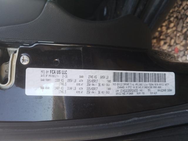 2016 DODGE GRAND CARA 2C4RDGEG9GR324252