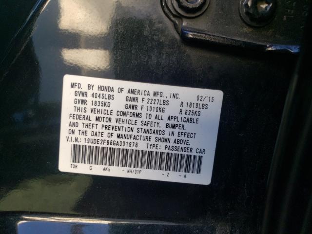 2016 ACURA ILX PREMIU 19UDE2F88GA001978