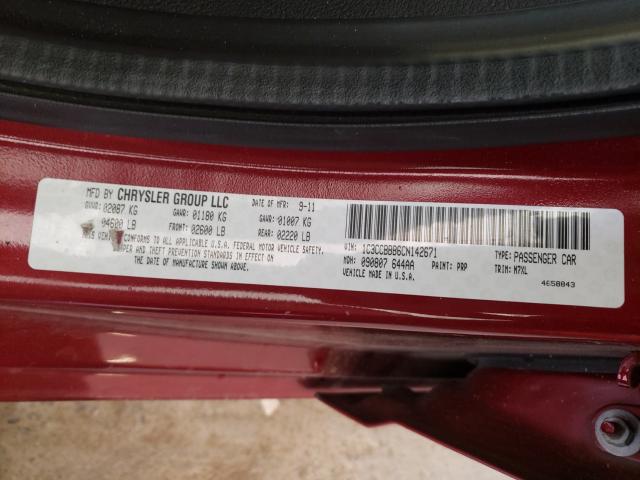 2012 CHRYSLER 200 TOURIN 1C3CCBBB6CN142671