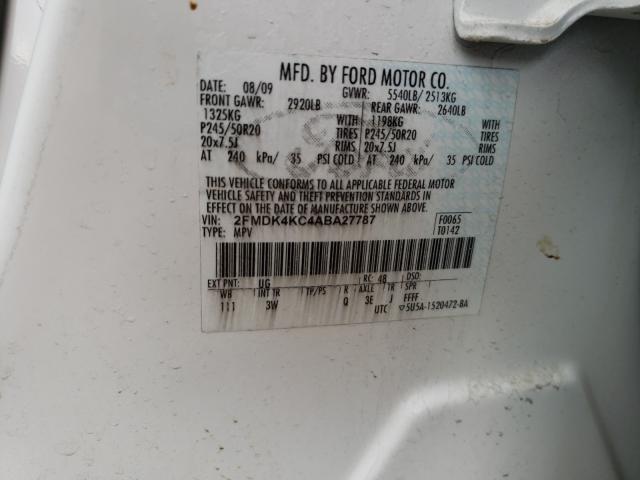 2010 FORD EDGE LIMIT 2FMDK4KC4ABA27787