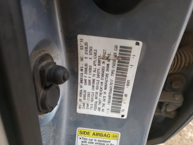 2010 ACURA TL 19UUA8F55AA017017