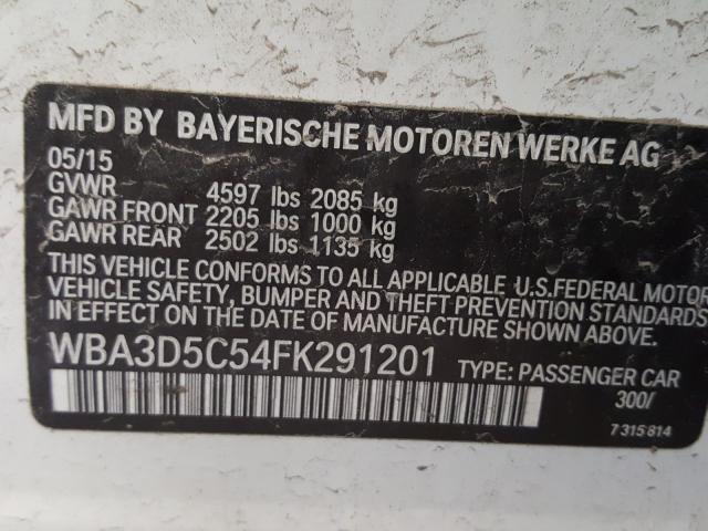 2015 BMW 328 D XDRI WBA3D5C54FK291201