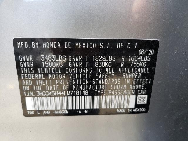 2020 HONDA FIT LX 3HGGK5H44LM718148