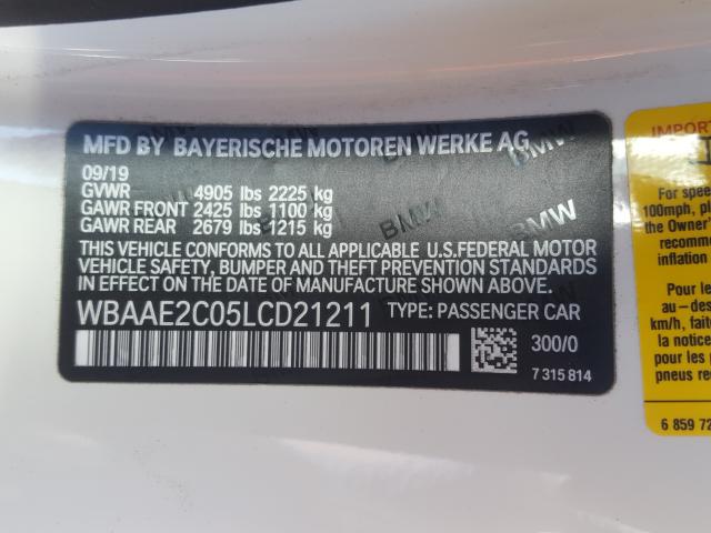 VIN WBAAE2C05LCD21211 2020 BMW 8 Series, 840I no.10