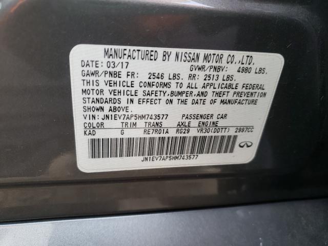 2017 INFINITI Q50 PREMIU JN1EV7AP5HM743577