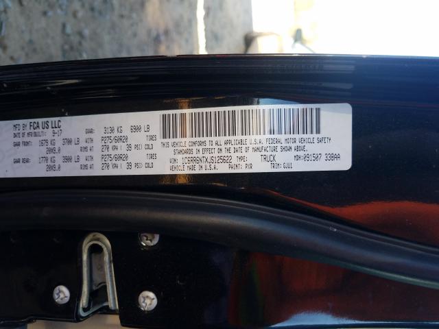 2018 RAM 1500 LARAM 1C6RR6NTXJS125622