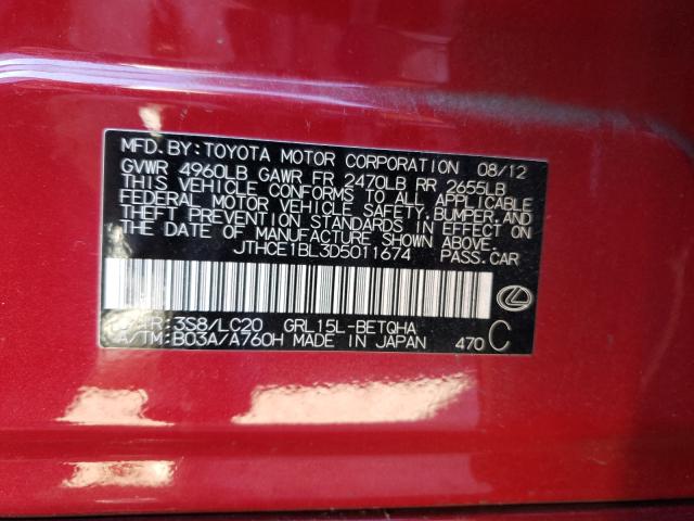 2013 LEXUS GS 350 JTHCE1BL3D5011674