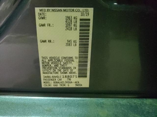 2020 NISSAN ALTIMA SV 1N4BL4DV6LC188075
