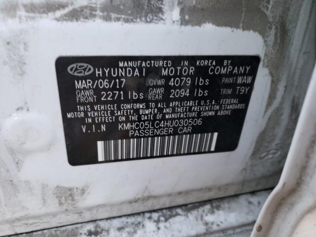2017 HYUNDAI IONIQ LIMI KMHC05LC4HU030506