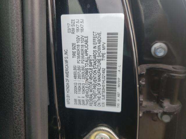 2017 ACURA RDX TECHNO 5J8TB3H51HL021492