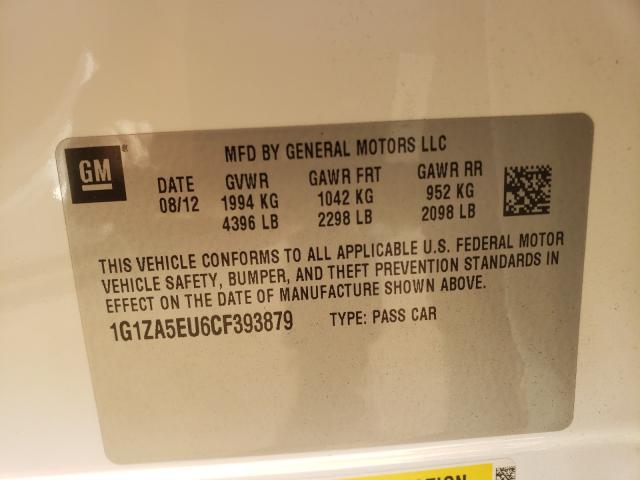 2012 CHEVROLET MALIBU 1G1ZA5EU6CF393879