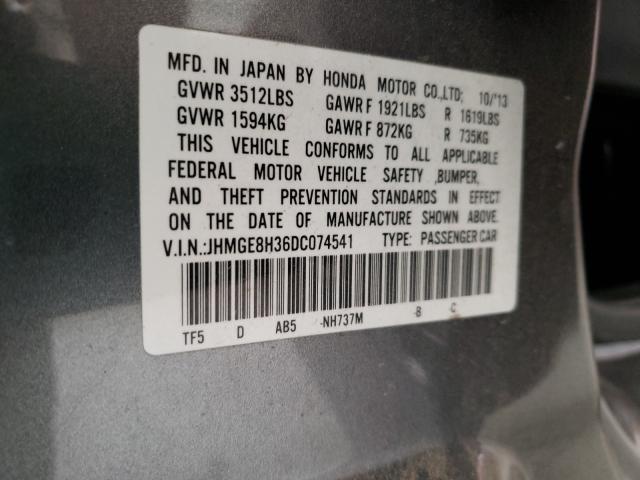 2013 HONDA FIT JHMGE8H36DC074541