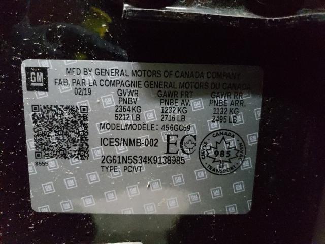 2019 CADILLAC XTS LUXURY 2G61N5S34K9138985