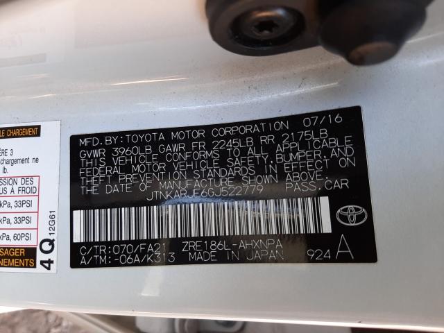 2016 TOYOTA SCION IM JTNKARJE6GJ522779