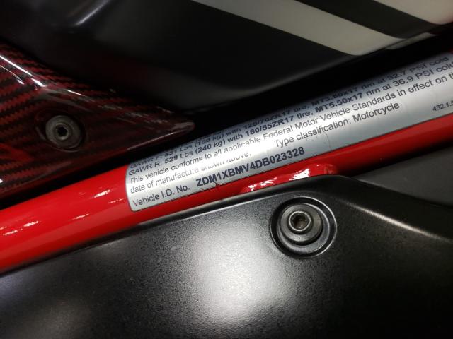 2013 DUCATI SUPERBIKE ZDM1XBMV4DB023328