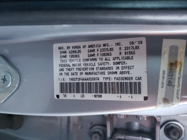 2010 HONDA ACCORD LXP 1HGCP2F44AA020974