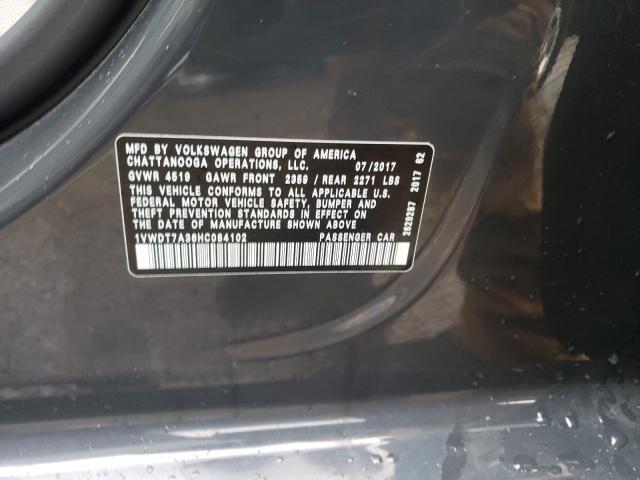 2017 VOLKSWAGEN PASSAT R-L 1VWDT7A36HC084102