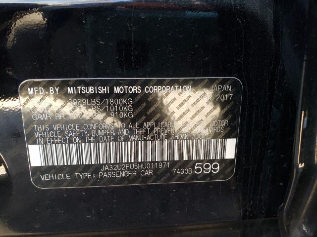 2017 MITSUBISHI LANCER ES JA32U2FU5HU011971