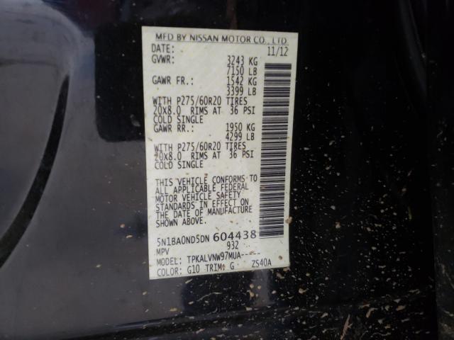 2013 NISSAN ARMADA SV 5N1BA0ND5DN604438