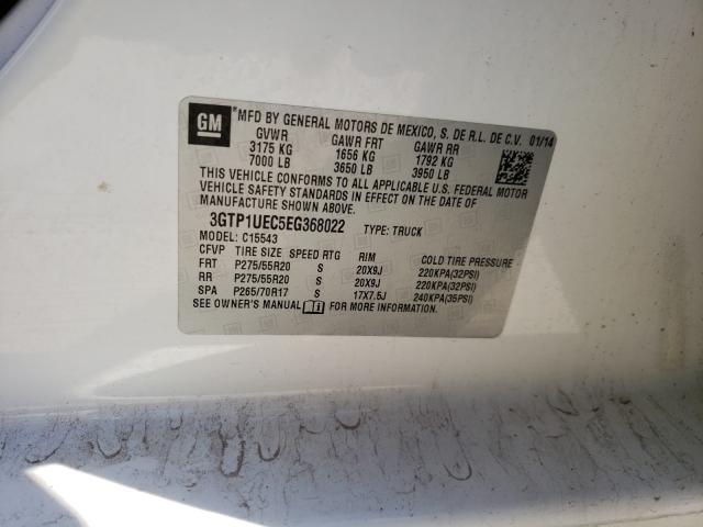 2014 GMC SIERRA 3GTP1UEC5EG368022