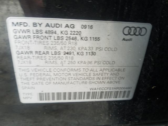 2017 AUDI Q3 PREMIUM WA1ECCFS1HR006480