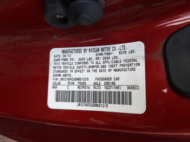 2014 INFINITI Q60 BASE JN1CV6FE0EM901215