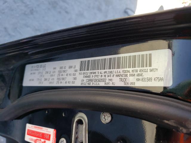 2019 RAM 1500 CLASS 1C6RR6FG5KS629322