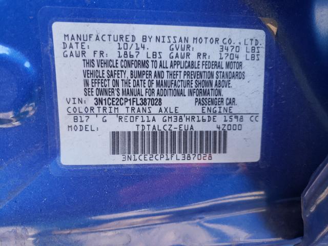 2015 NISSAN VERSA NOTE 3N1CE2CP1FL387028