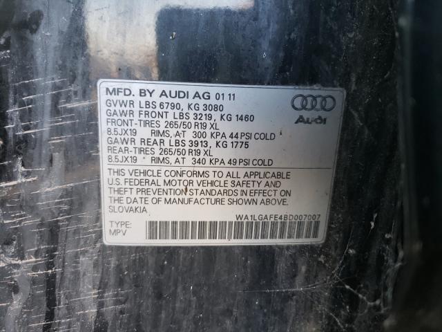 2011 AUDI Q7 WA1LGAFE4BD007007