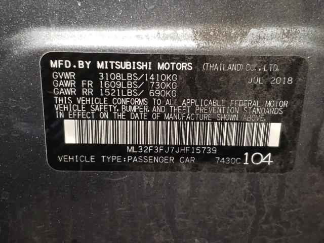 2018 MITSUBISHI MIRAGE G4 ML32F3FJ7JHF15739