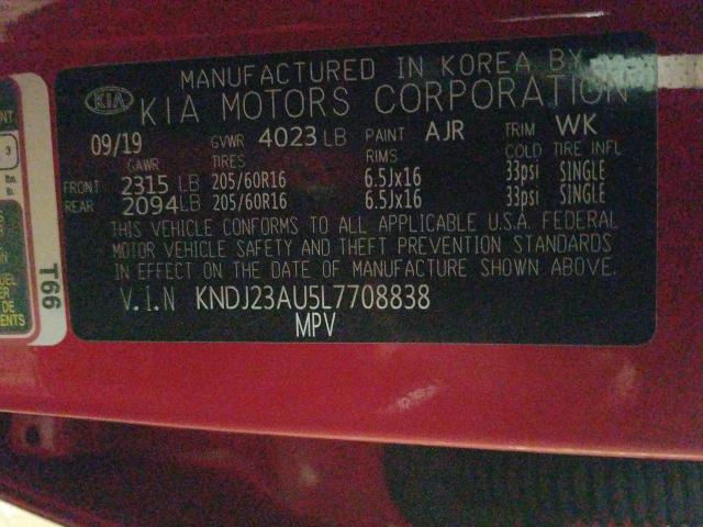 2020 KIA SOUL LX KNDJ23AU5L7708838