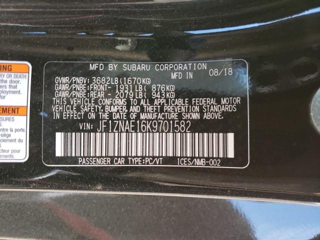 2019 TOYOTA 86 GT JF1ZNAE16K9701582