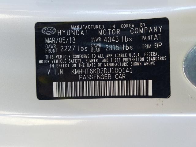 2013 HYUNDAI GENESIS CO KMHHT6KD2DU100141